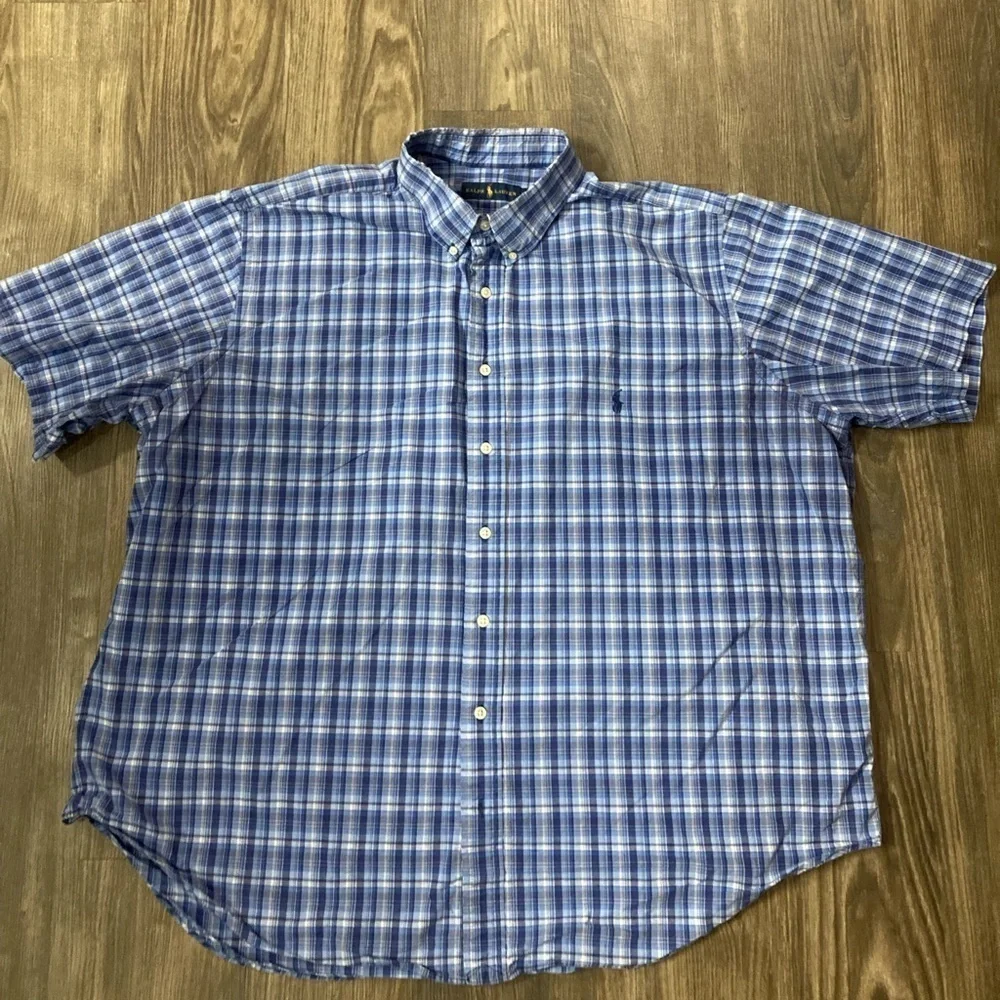 Polo Ralph Lauren‎ 2XB Men’s Blue Button Down Shirt
